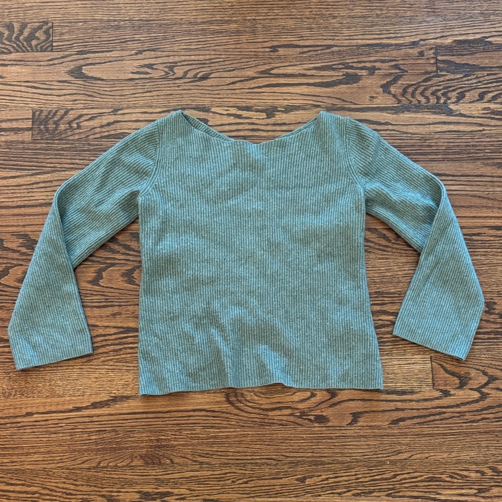 Aritzia Babaton Kitano Wool Blend Cross-Back Sweater, Size Medium